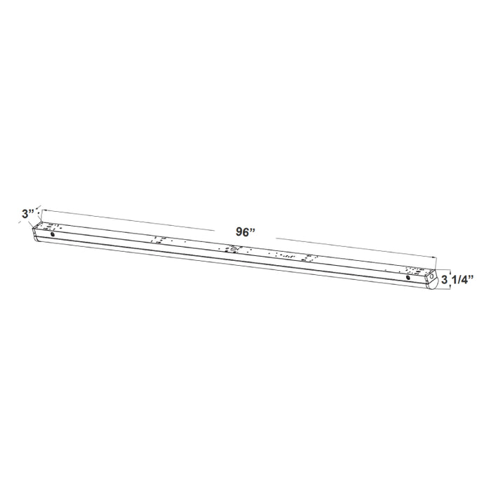 Westgate LSN 8-ft 64W LED Narrow Strip Light