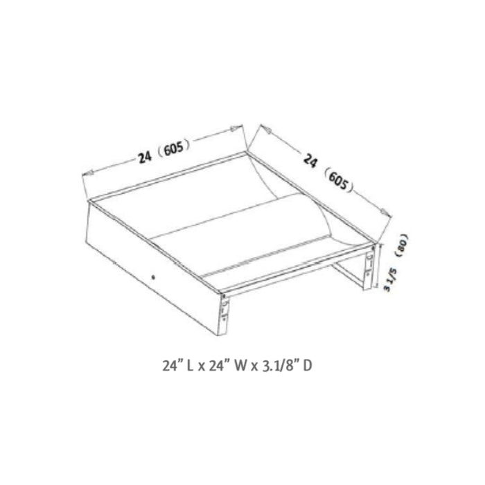 Westgate LTR 2x2 40W LED Center Basket Troffer Light with Perforated Basket, 4000K