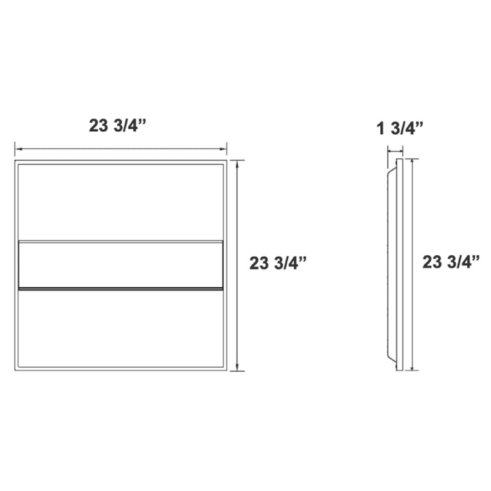 Westgate LTRB 2X2 20W/30W/40W LED Backlit Panel Light, CCT