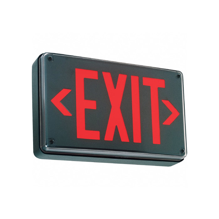 Lithonia LV Vandal resistant LED Exit Sign, Double Face, Universal Mount, Wet Location, NEMA 4X, FPA Rated