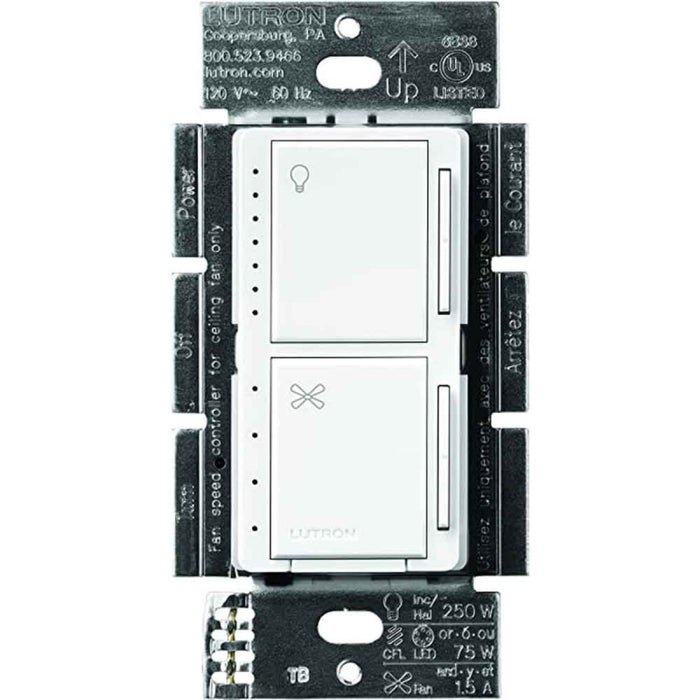 Lutron MACL-LFQ Maestro LED+ Fan Control And Light Dimmer