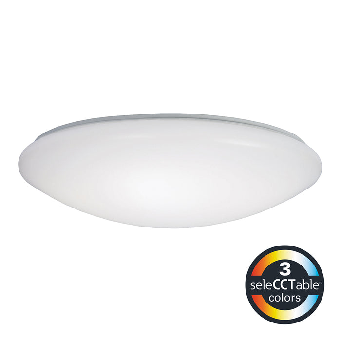 Metalux FM WR 15" Round LED Flush Mount with Selectable CCT