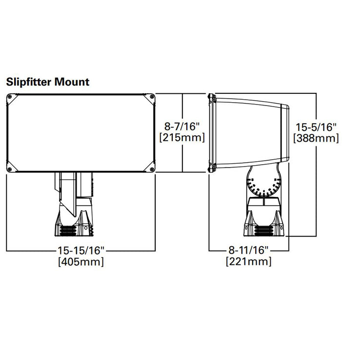 Lumark NFFLD Night Falcon 85W LED Floodlight, Slipfitter Mount