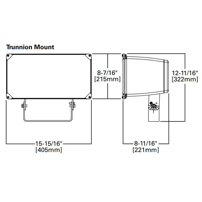 Lumark NFFLD Night Falcon 85W LED Floodlight, Trunnion Mount