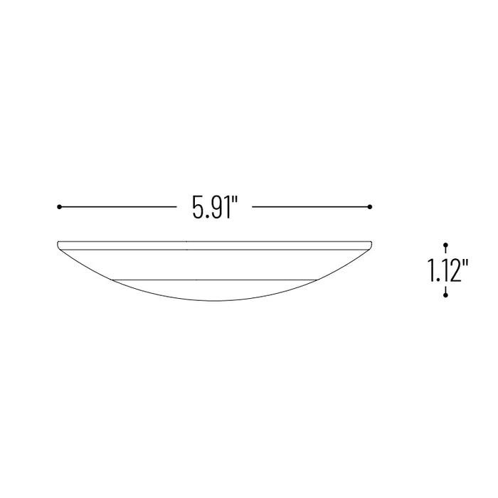 Nora NLOPAC-R4509T24 4" AC Opal LED Surface Mount, 3000K