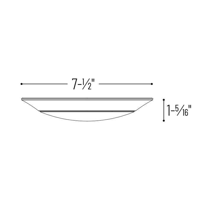 Nora NLOPAC-R6TW 6" AC Opal LED Surface Mount, CCT Selectable