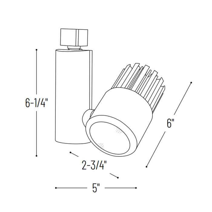 Nora NTE-845 Aiden 15W LED Track Head, 3000K