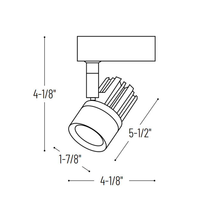 Nora NTE-850 Aiden 10W LED Track Head, 3000K