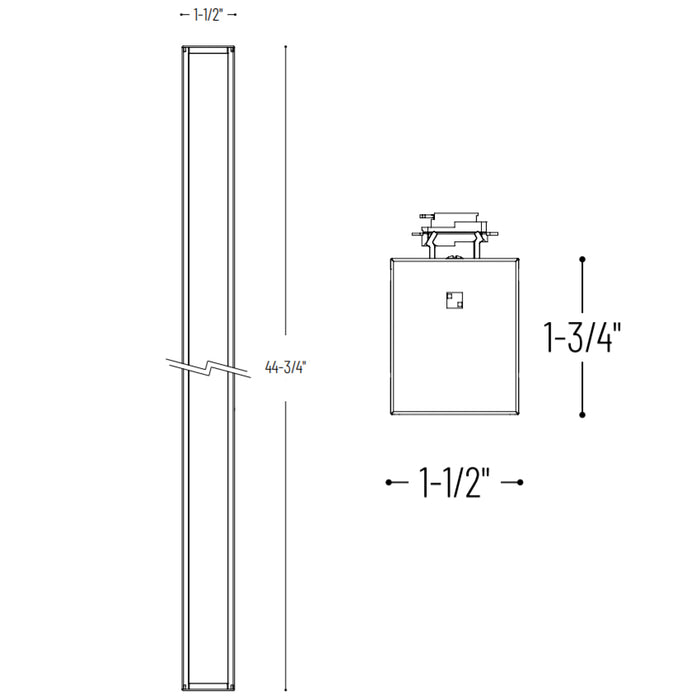 Nora NTE-LIN4TW T-Line 4-ft 40W CCT Selectable LED Linear Track Head