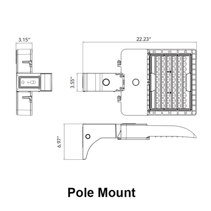 Elite OAL-202LED-26000 200W LED Medium Area Light