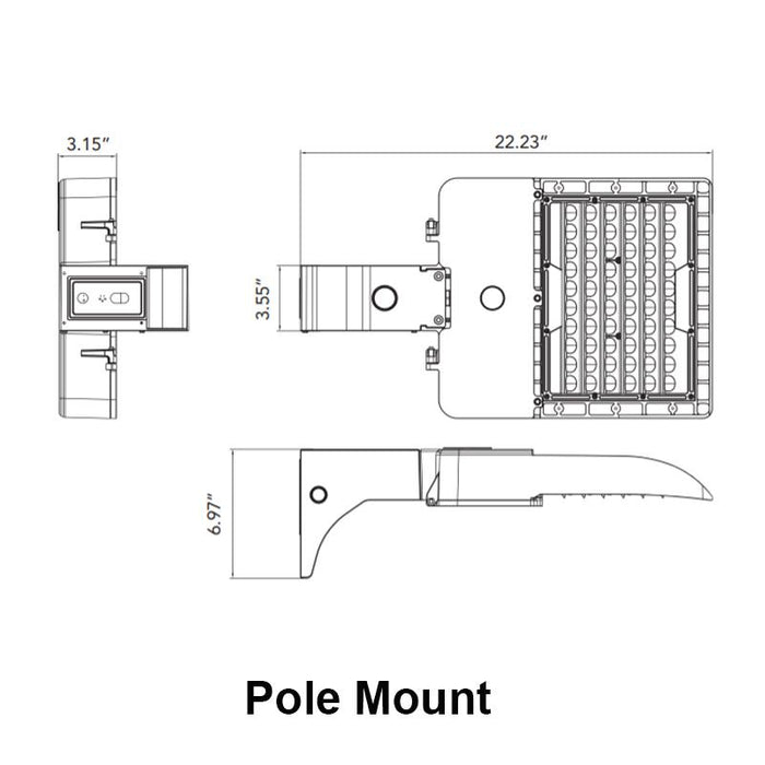 Elite OAL-202-LED-20000 150W LED Medium Area Light