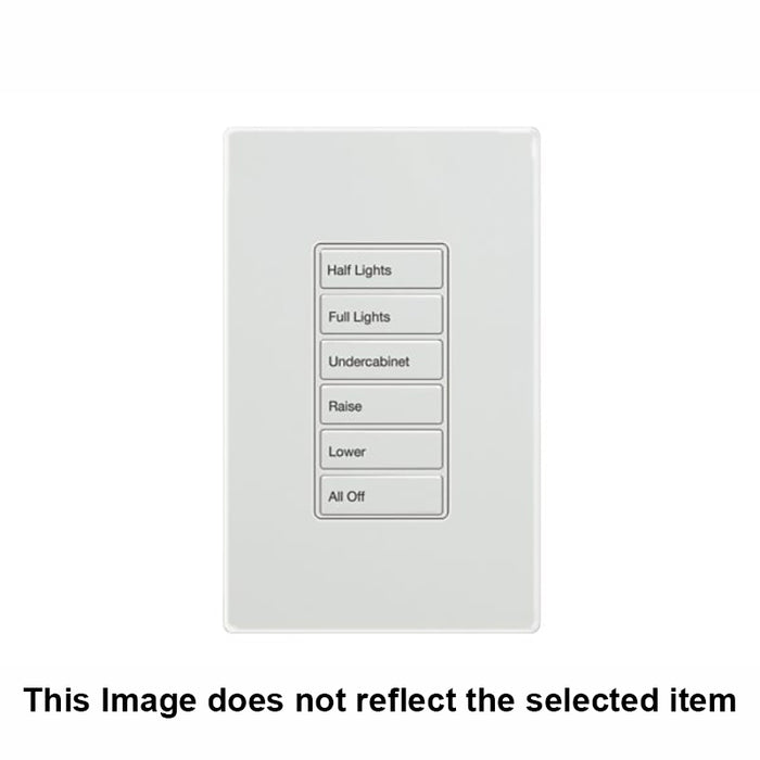 Greengate RC-5TSB-TS3-W Room Controller Wallstation, 5 Small Buttons