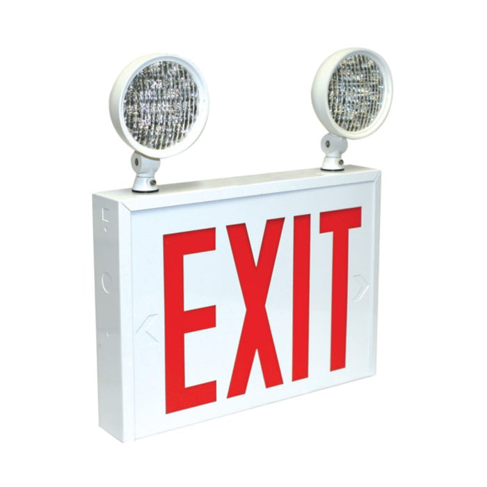AtLite RCS182LED 2 Heads Exit/Emergency Combo, Single Face