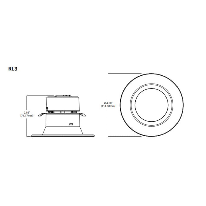 Halo RL3 3" Recessed LED Retrofit Module, 5CCT Selectable and Warm Dim, 500 Lumens, 120V, Dimmable, Matte White