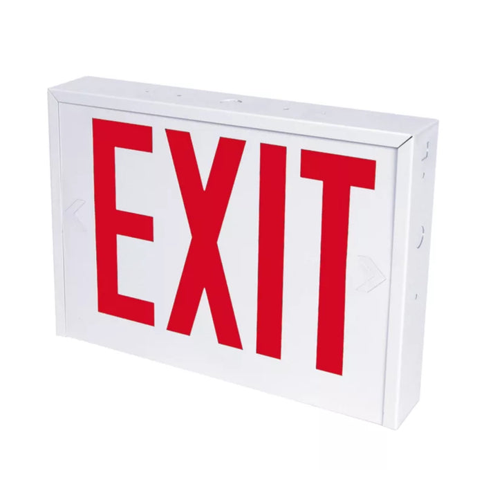AtLite RXS  NY Compliant Stell LED Exit Sign, Self Powered, Universal Face