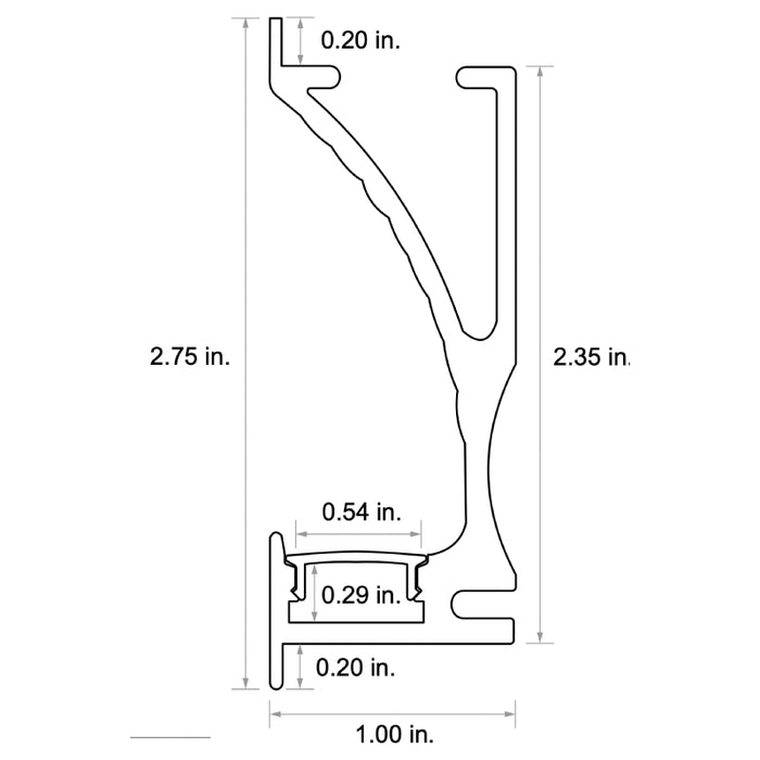Diode LED CHROMAPATH Reflector Channel