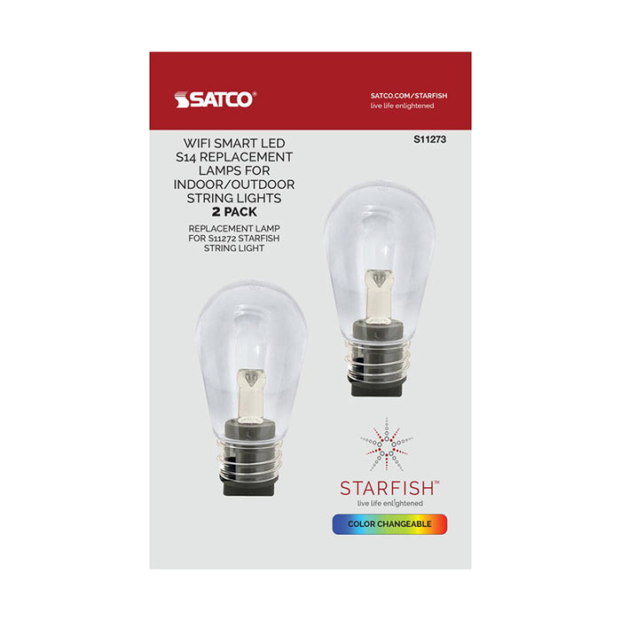 Satco S11273 1W S14 LED Bulb, 4-Pin Base, 12V