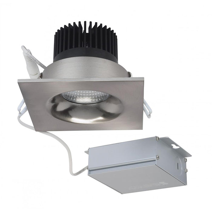 Satco 3" 12W LED Direct Wire Square Downlight, 3000K