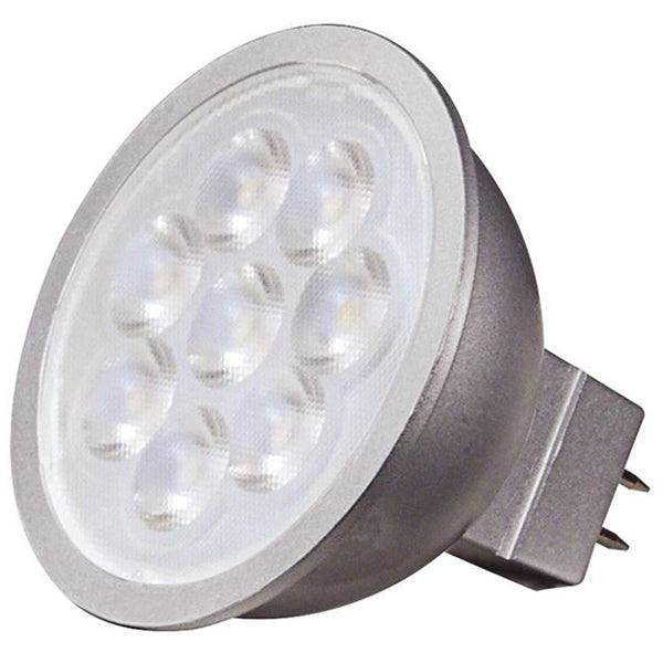 Satco S8605 6.5W 12V AC/DC MR16 LED Bulb, GU5.3 base - 40° BEAM