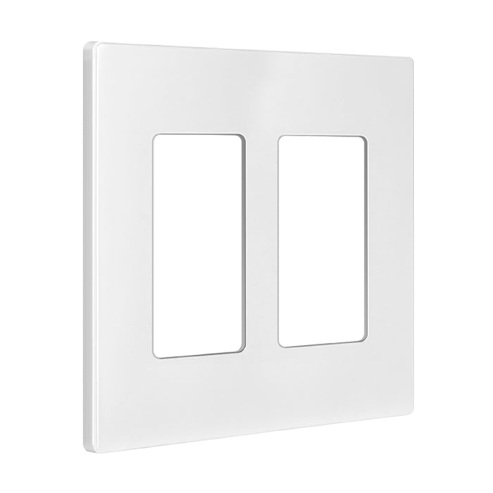 Enerlites SI8832 Screwless Decorator/GFCI Two-Gang Wall Plate
