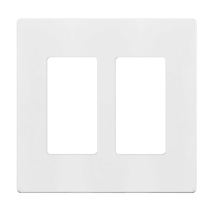 Enerlites SI8832 Screwless Decorator/GFCI Two-Gang Wall Plate