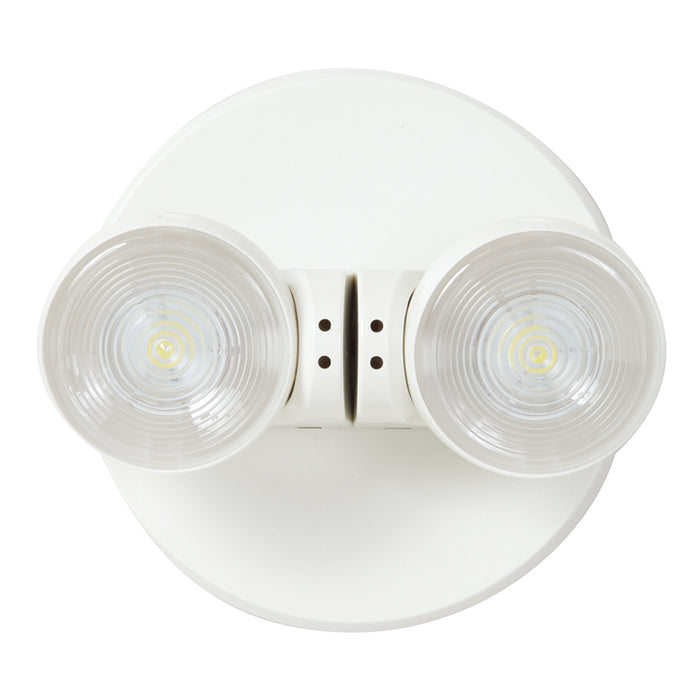 Sure-Lites APWR Series Double Head LED Remote Emergency Light, White
