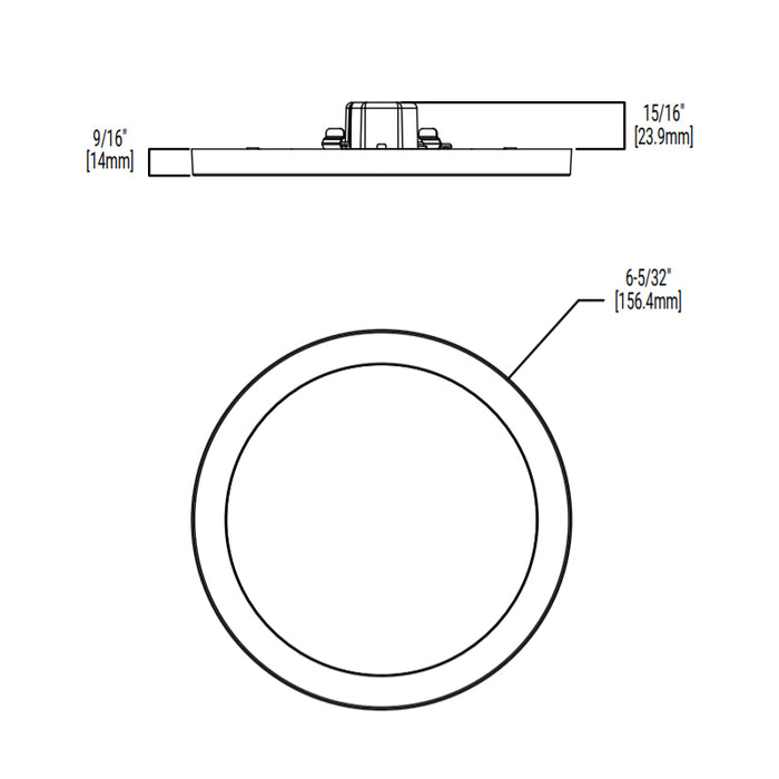 Halo SMD4 4" LED Round Surface Mount Downlight, CCT Selectable, 600 Lumens, 120V, Matte White