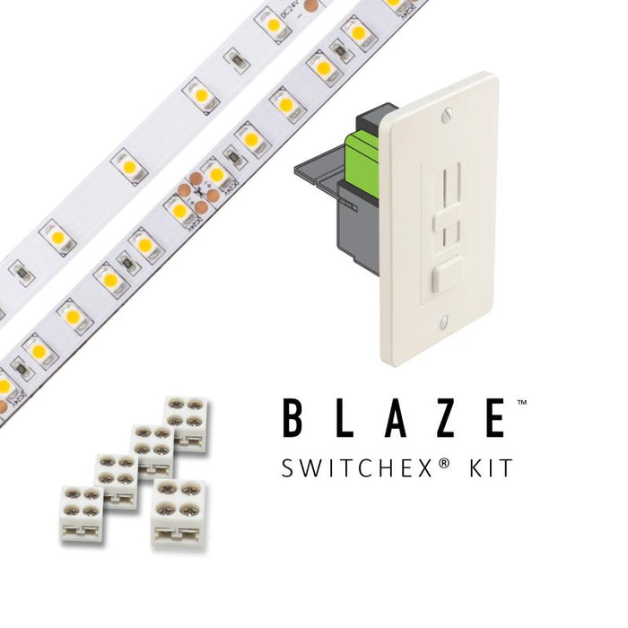 Diode LED Blaze 24V 16.4 Ft. LED Tape Light Kits, Switchex Power Supply