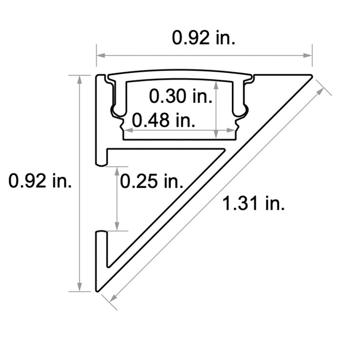 Diode LED CHROMAPATH 90° SideView Channel