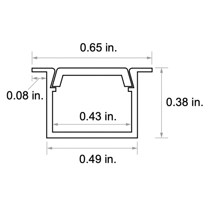 Diode LED CHROMAPATH Slim Recessed Channel Accessory