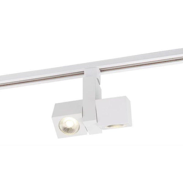 Nuvo TH487 24W LED Dual Square Track Head, 36 Degree Beam
