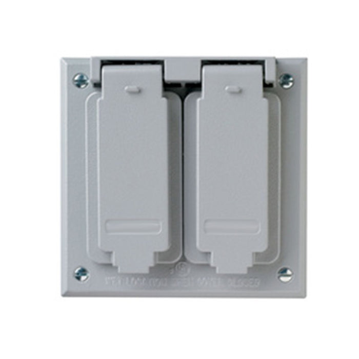 Westgate W2C-DH Two-Gang Over-Sized Duplex Horizontal Cover