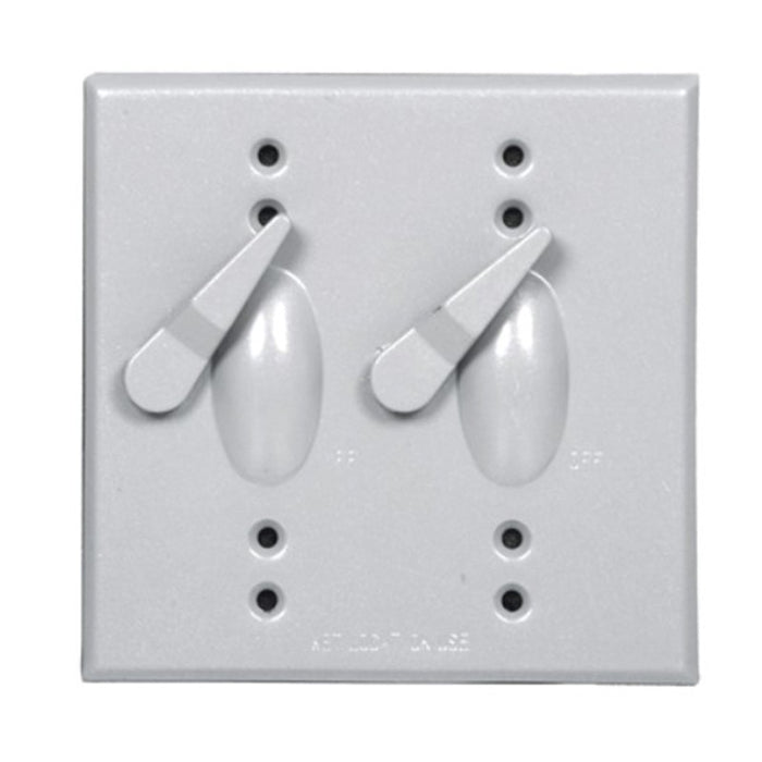 Westgate W2C-SW Two-Gang 2 Levers & 2 Pole Switches Cover