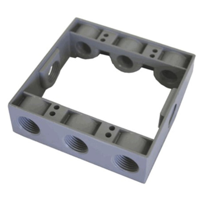 Westgate W2XB75-8 Two-Gang Extension Box, 3/4" Trade Size, 8 Outlet Holes