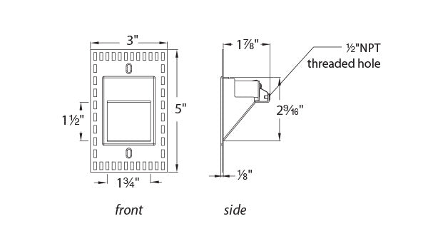 WAC WL-LED200TR 3" LED Step Light