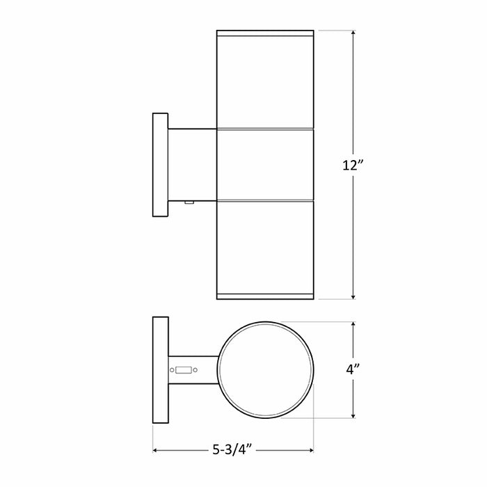 Westgate WMC 30W LED Outdoor Wall Sconce, Multi-CCT - Up/Down Light