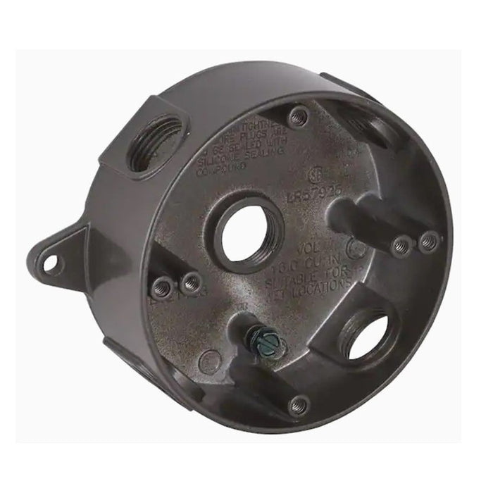 Westgate WRB50-5 Round Extension Box, 1/2" Trade Size, 5 Outlet Holes
