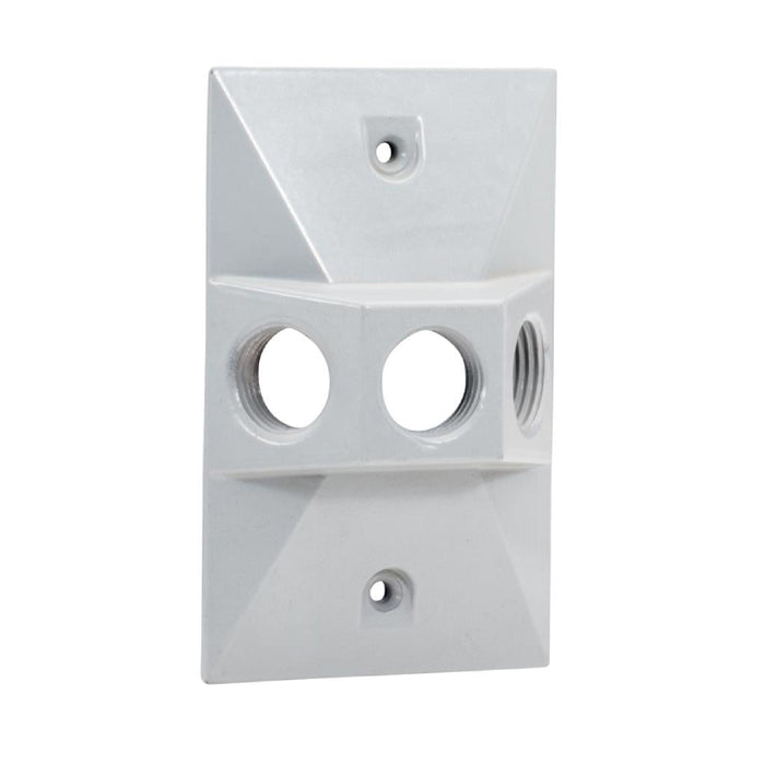 Westgate WRE-3 One Gang Rectangular Cover, 1/2" Trade Size, 3 Outlet Holes
