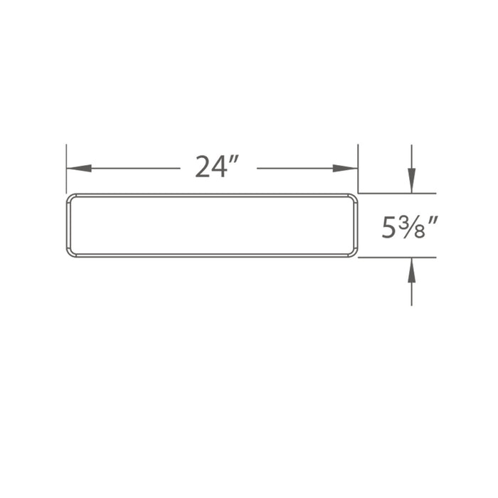 WAC WS-224 FLO 1-lt LED 24" Wall Light, CCT