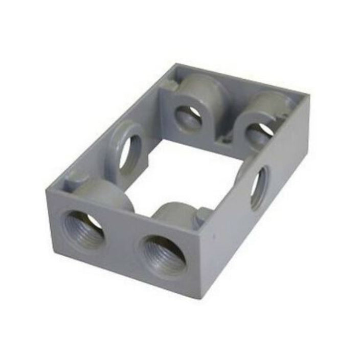 Westgate WXB50-6 One Gang Extension Box, 1/2" Trade Size, 6 Outlet Holes