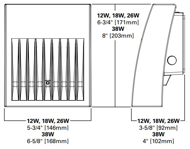 Lumark XTOR Crosstour 12W LED Full Cutoff Wall Pack