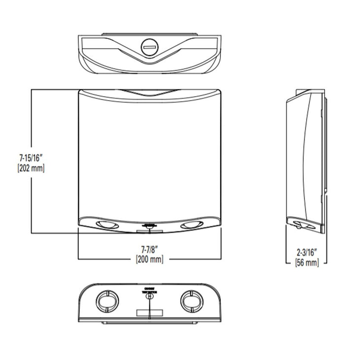 Sure-Lites SELDWA Series LED Emergency Light, 50 Feet Coverage, Wet Location , Self-Diagnostics.