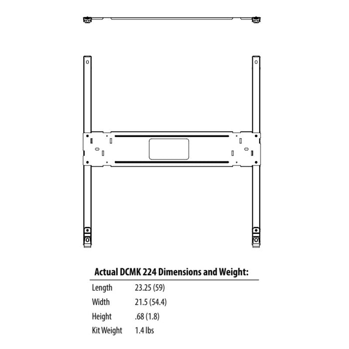 Lithonia DCMK 224 Direct Surface Mount Kit for CPANL LED Flat Panel