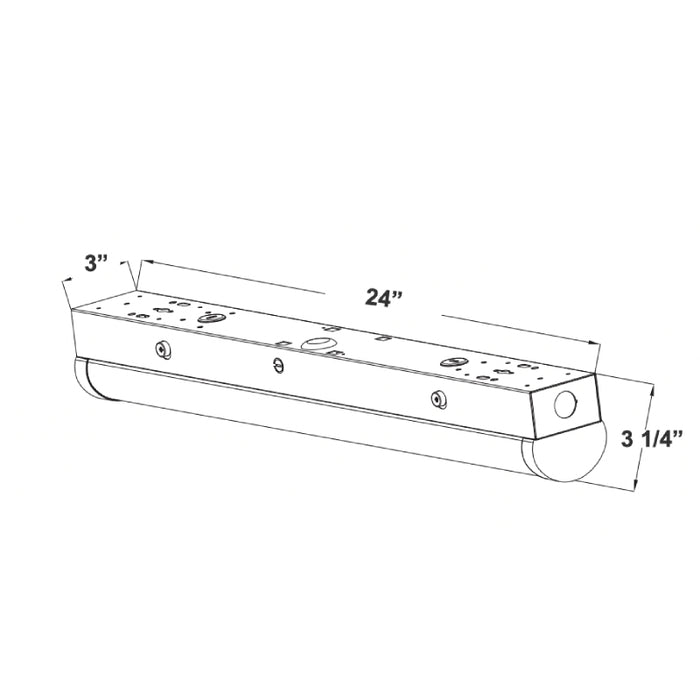 Westgate LSN 2-ft 20W LED Narrow Strip Light with Sensor