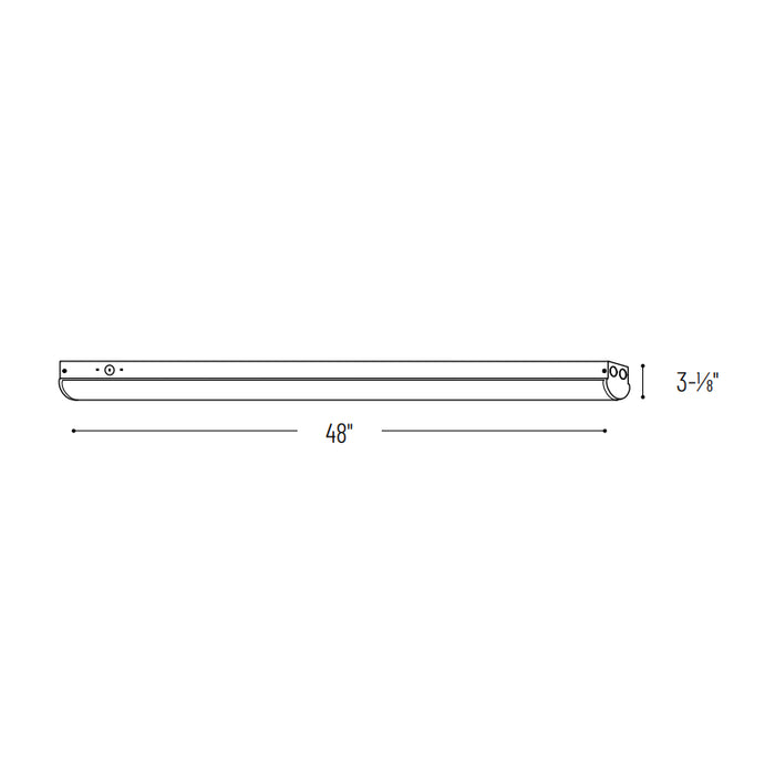 Nora NLSTR 4-ft 24W LED Tunable Strip Light with Integral Emergency, Selectable CCT