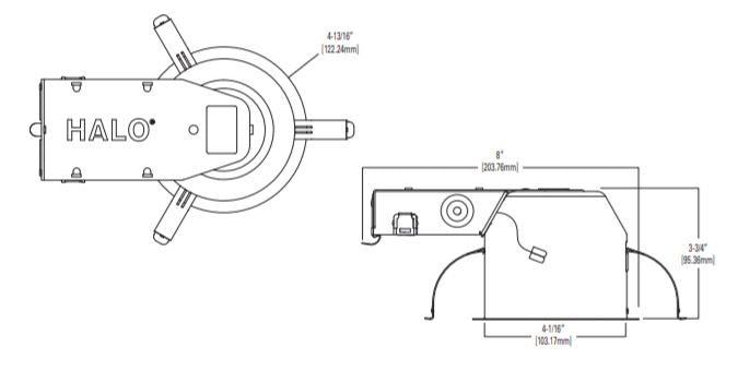 Halo H245RICAT 4" Recessed LED Remodel Housing