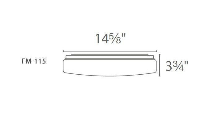 WAC Blo 15" LED Flush Mount