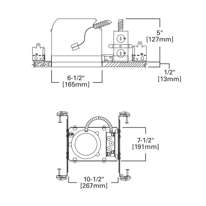 Halo H2750ICAT 6" LED IC Air-Tite New Construction Housing