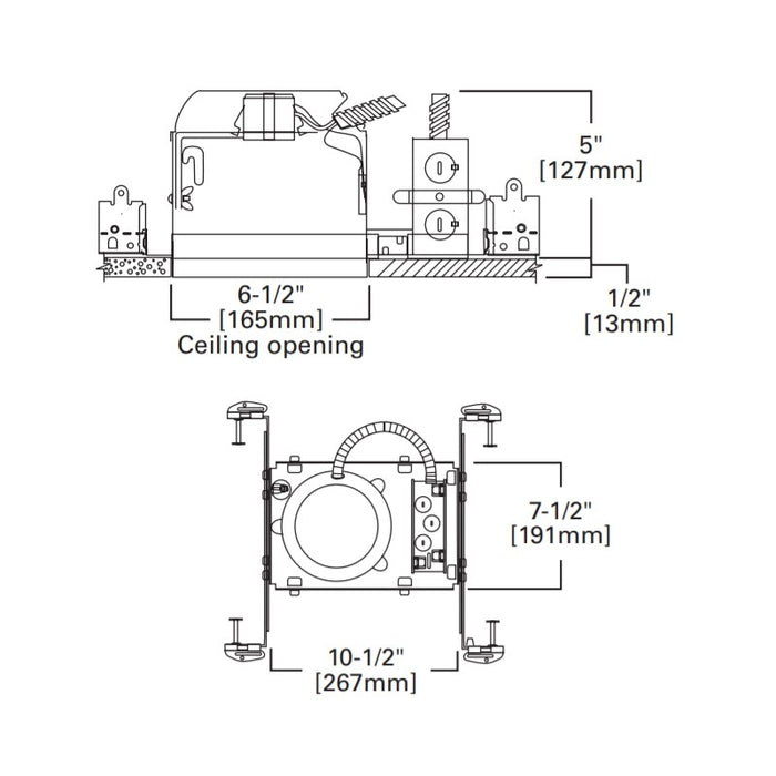 Halo H27ICAT 6" IC Air-Tite Shallow New Construction Housing