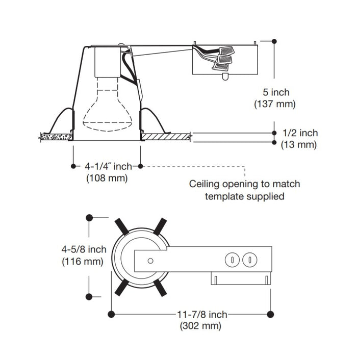 Halo H99RTAT 4" Non-IC AIR-TITE Remodel Housing